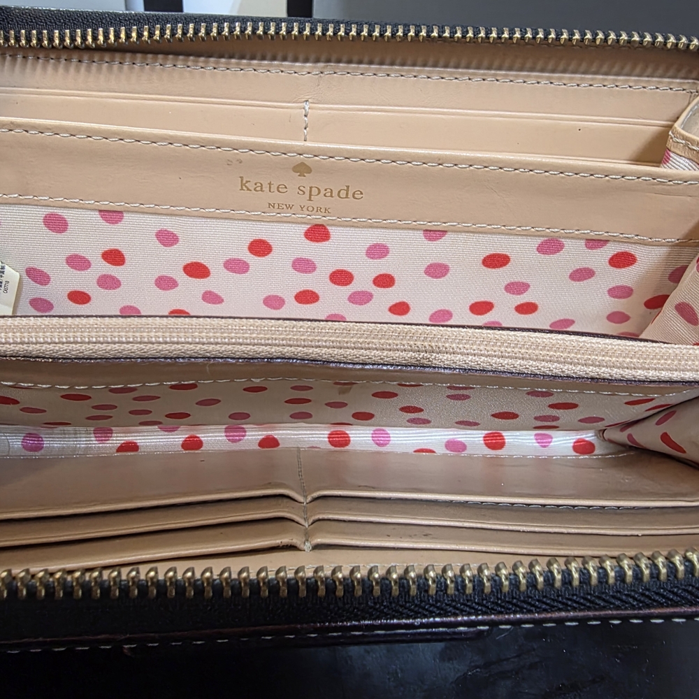 kate spade New York Black Zip Around Wallet - Picture 8 of 9